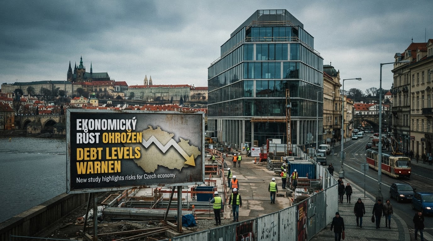 Míra zadlužení v Česku ohrožuje ekonomický růst, varuje nová studie