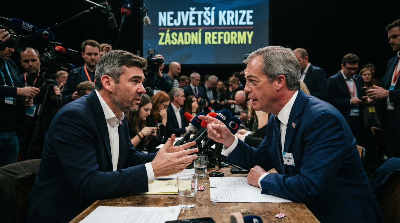 Nigel Farage čelí největší krizi, Andy Burnham slibuje zásadní reformy