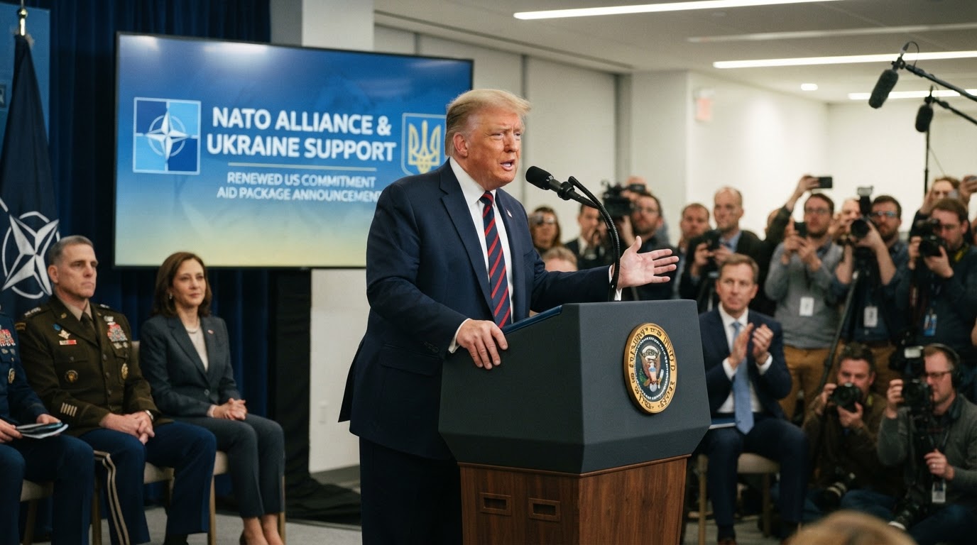 Trump potvrdil závazek USA k NATO a slíbil Ukrajině miliardovou pomoc