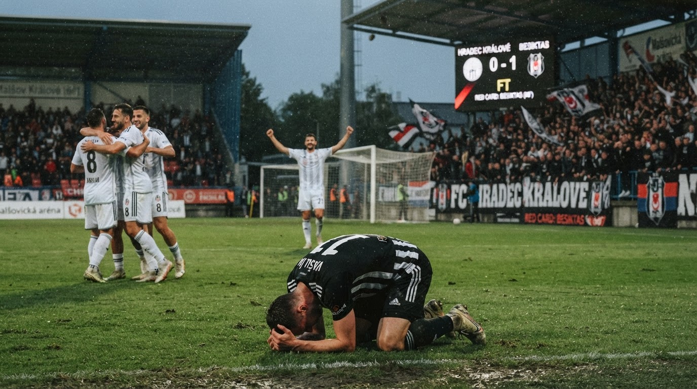 Hradec Králové nevyužil proti Besiktasi početní výhodu a prohrál 0:1