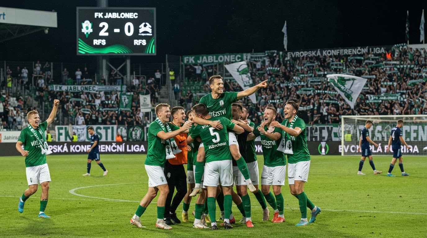Jablonec v předkole Konferenční ligy porazil RFS 2:0